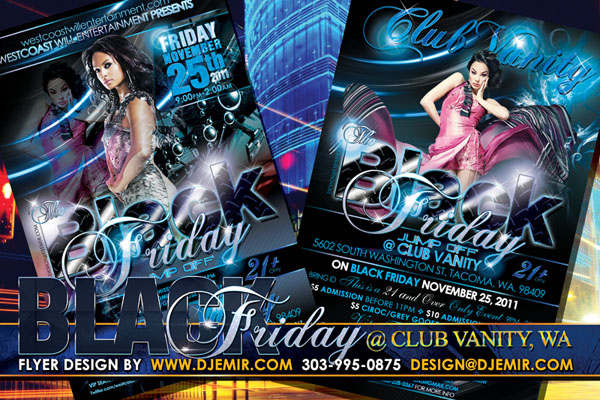 Black Friday After Party Flyer Design