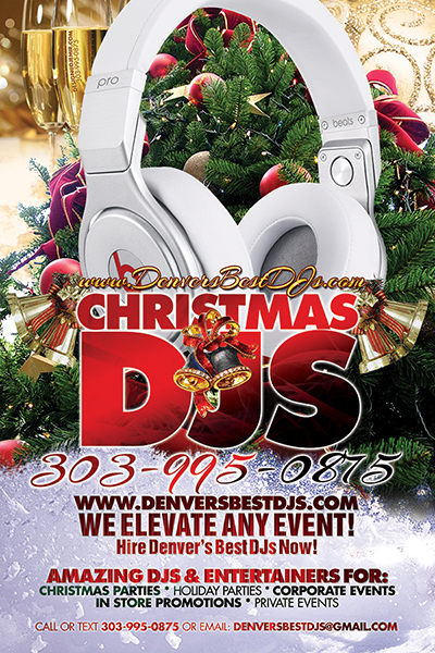 Denver's Best DJs Christmas DJs for Your Holiday Parties Flyer Design