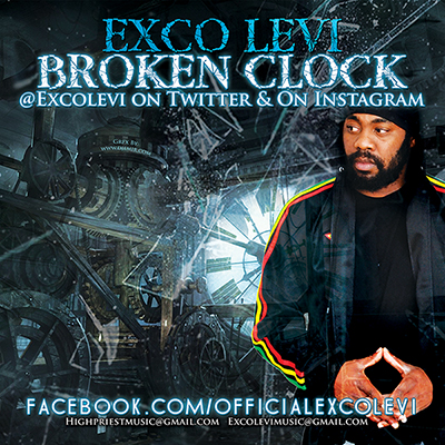 Exco Levi Broken Clock Reggae Single Album Cover Design Back