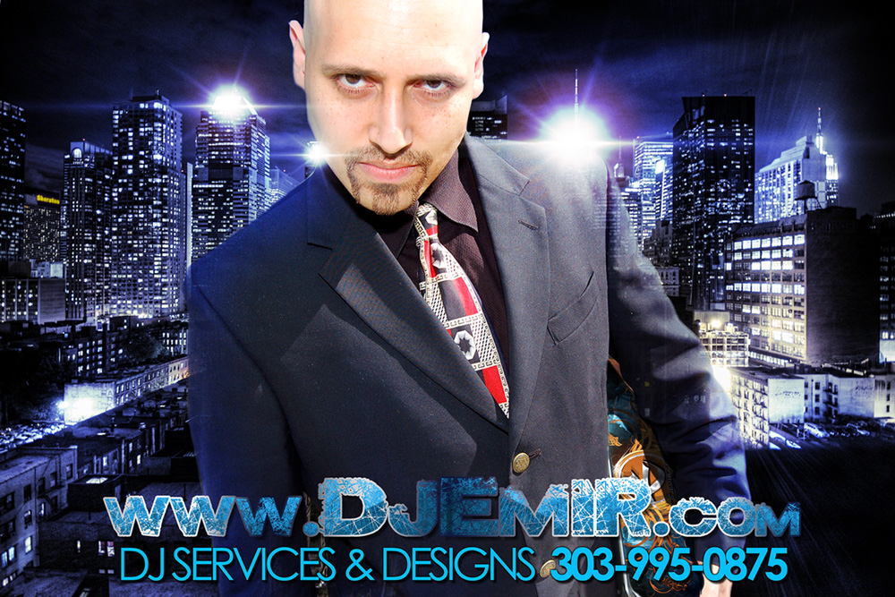 DJ Emir Mixtapes New York City Rooftop Picture in Suit