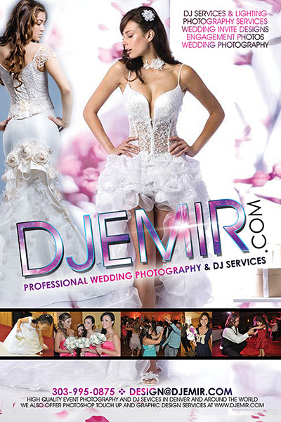 Wedding Photography and Wedding DJ Services Denver Colorado Flyer